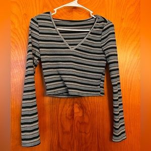 Striped crop top